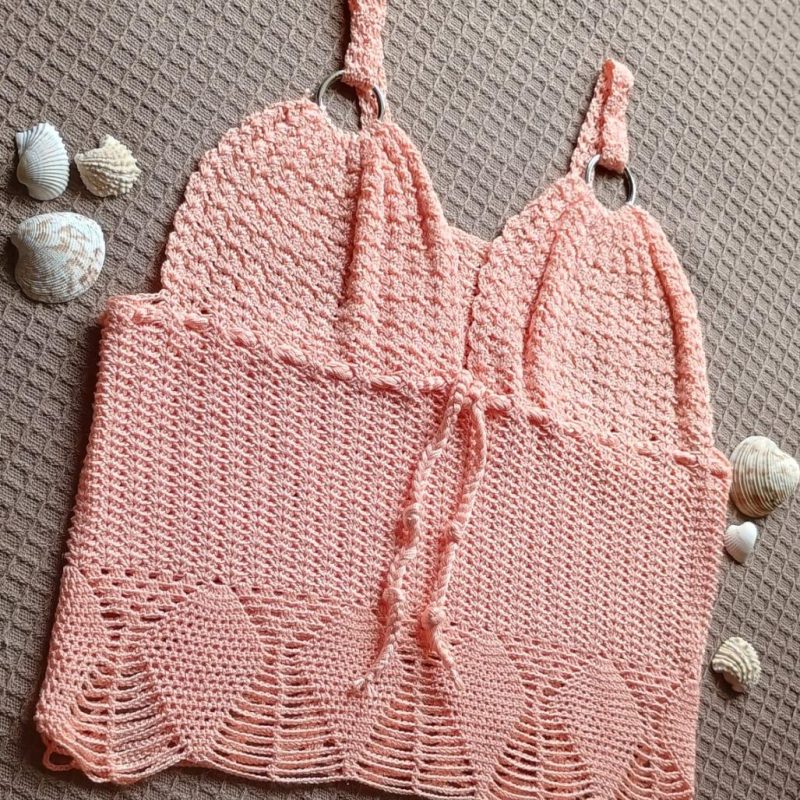 ✨ Cropped de Crochê "Aurora Dourada" – O Toque de Elegância e Sofisticação que Encanta ✨ Tamanho (M)