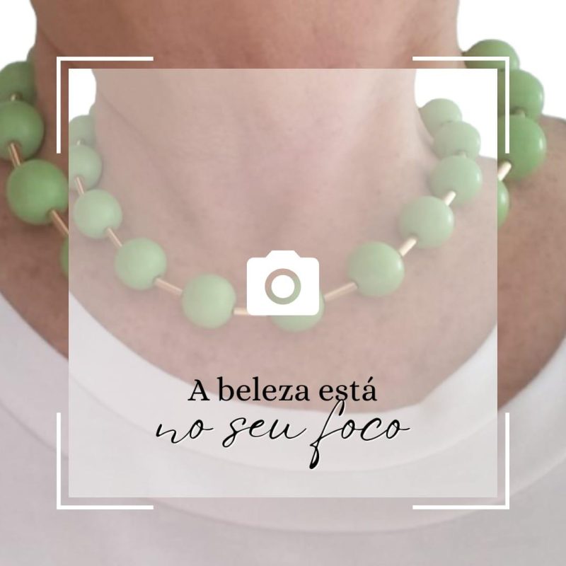 Colar Contas de Porcelana By Solange Marçal